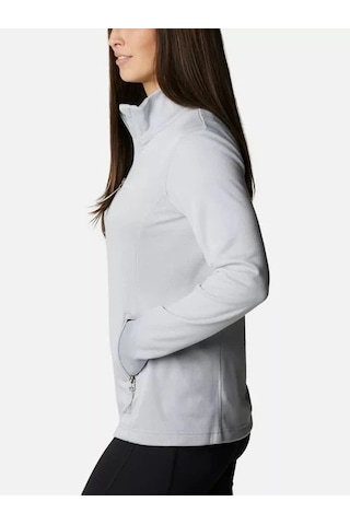 Columbia Park View Grid Fleece 1/2 Zip Kadın Polar Gri