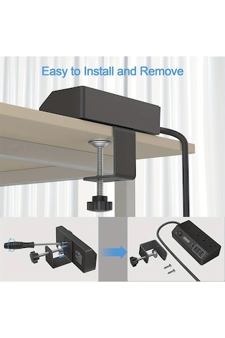 Xuweiwei Pd 20w Hızlı Şarj Jxgucat 4 Çıkışlı 4 Usb Portlu Xzh Us Standard Four Hole Clip Model Black Masaüstü Priz Uzatma Kablosu