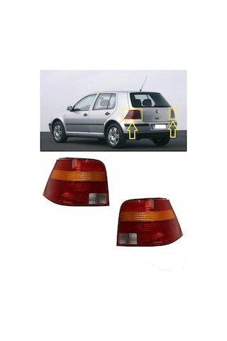 Volkswagen Golf 4 Sağ Sol Arka Far Stop Lambası Takımı 1997-200