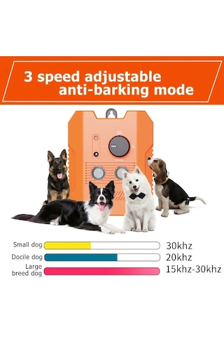 Willowhaven Turuncu Siyah Havai Köpek Havlama Kontrol Cihazı Ses Dalgası Teknolojili İç Ve Dış Mekan