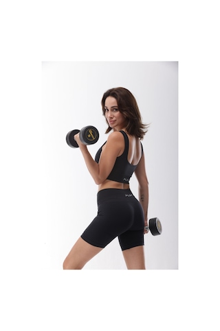 Seamless Siyah Toparlayıcı Sporcu Bra Siyah