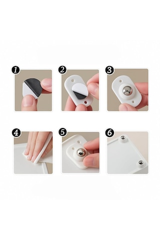 Kartelalı 4pcs Tek Bilya Tekerlekli Mobilya Eşya Taşıma Aparatı 360 8kg Taşıma Kapasite 5639