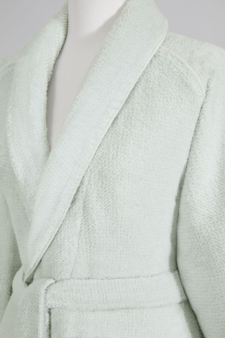 Sadem Organik Pine Şal Yaka Bornoz Açık Mint