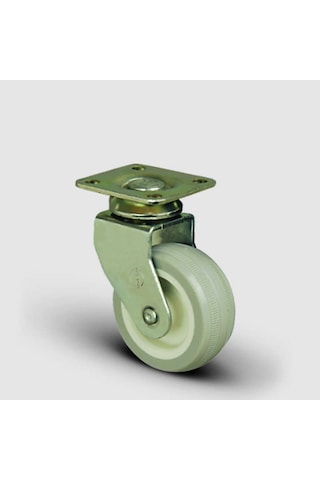 4 Adet Eb01Zkc50. Oynak Tablalı Pvc Kaplı Mobilya Tekerleği.