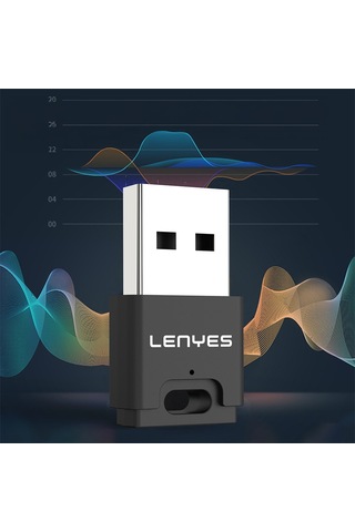 Lenyes Lr203 Usb Bluetooth 5.0 Wireless Transmitter Adaptör Siyah