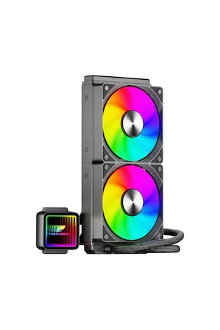 Argb Tr240 Sıvı Soğutucu 2x12cm Fan Yüksek Performanslı Işlemci Soğutucusu Sıvı Soğutma Siyah