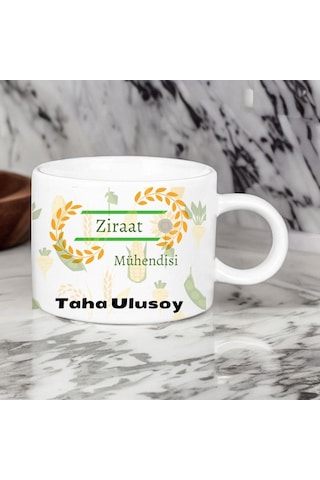Ziraat Mühendislerine Özel Motto Kahve Fincanı Saydam
