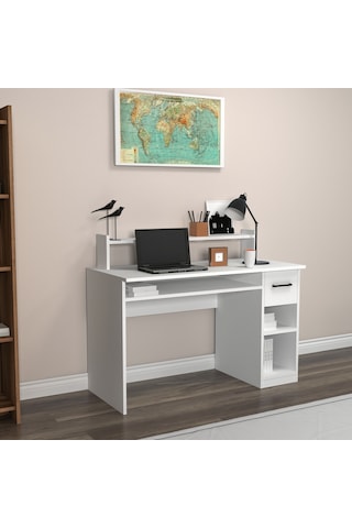 Arnetti Eslem Çalışma Bilgisayar Masası Beyaz