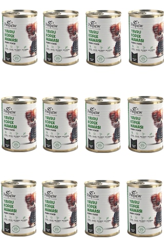 Propaw Kuzu Parça Etli Jöleli Premium Tahılsız Yavru Köpek Maması 12 x 415 G