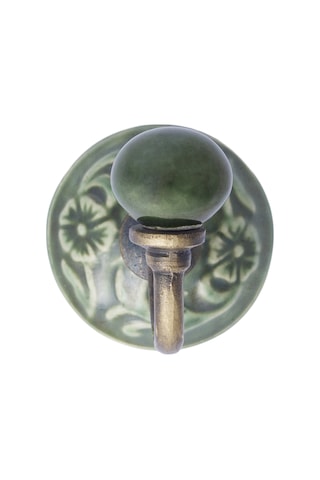 Yargıcı Seramik Detaylı Metal Dekoratif Askı 6x10 Cm 26knha1016c St