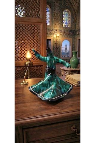 Seramik Semazen Biblo Yeşil 22 Cm