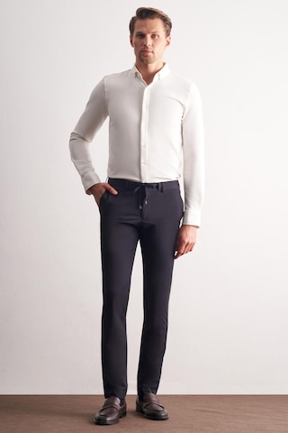 İmza Lacivert Yan Cep Düz Paça Slim Fit Chino Casual Pantolon 1003255158 Lacivert