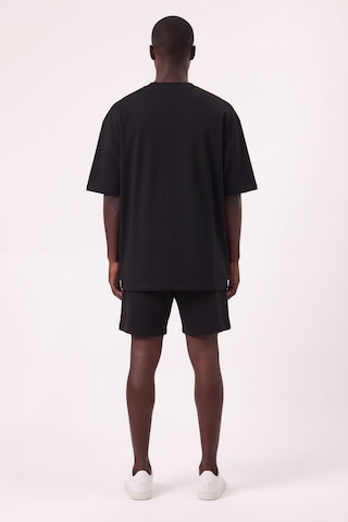 Usa Bkn Siyah Oversize Erkek T-shirt 11216 SİYAH
