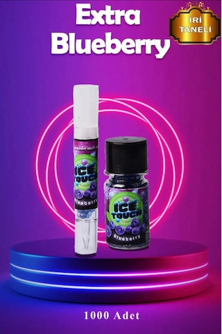 İce Touch Mentol Topu Extra İri Blueberry 1000'li + Aplikatör İce Touch Mentol Topu Extra İri Blueberry 1000'li + Aplikatör