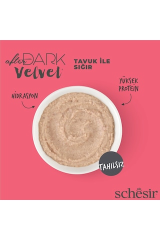 Schesir After Dark Mousse Tavuk Ve Ördek Etli Tahılsız Yetişkin Kedi Konservesi 80 Gr
