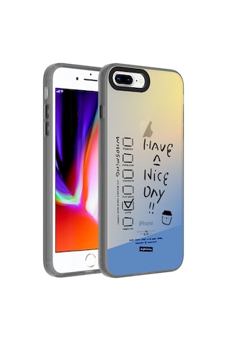Mobilteam Apple iPhone Uyumlu 7 Plus Kılıf Desenli Dragon Sert Kapak - Have Have
