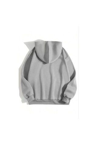 Valensdesign 3 İplik Pamuklu Unisex Kapşonlu Sweetshirt - Gri