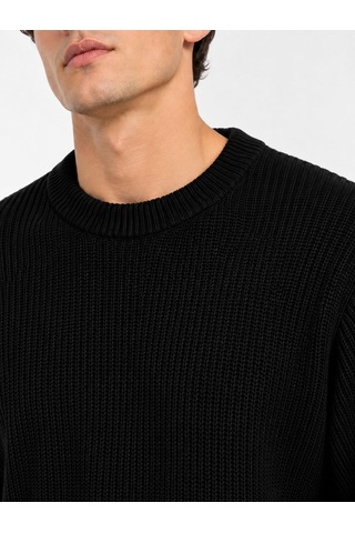 Classics Men Turbulance Erkek Sıfır Yaka Triko Kazak 7836 Siyah