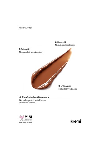 Kremi Lıp Vıtamın Balm Coffee 13 Ml Besleyici, Nemlendirici Peptitler, Seramid, Shea, Jojoba