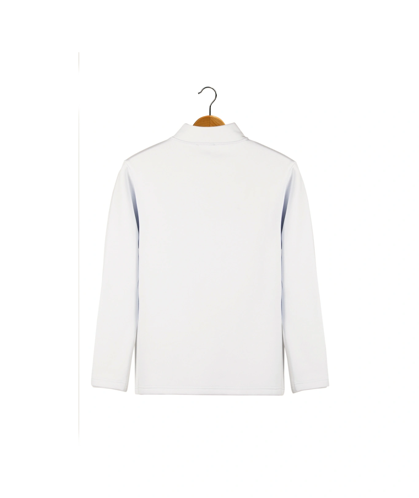 Terapi Men Erkek Beyaz Yarım Fermuarlı Basic Düz Renk Trend Sweatshirt Beyaz1