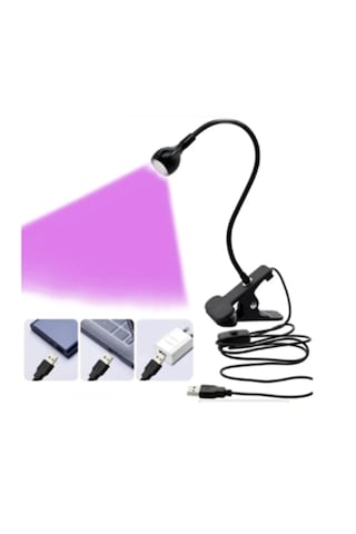 Uv Led Tırnak Kurutucu Ultraviyole Esnek Klipsli Masa Lambası Syh