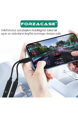 Forzacase Apple Uyumlu iPhone 15 16 Type-c + Şarj Kulaklık Çevirici 60w Fc1037