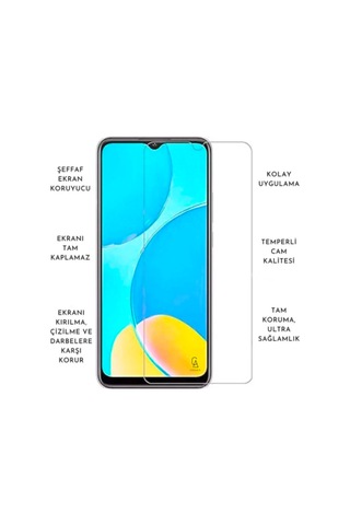 Xiaomi Redmi 12 Uyumlu Kılıf Soft Yumuşak Telefon Kılıfı Ve Temperli Cam Ekran Koruyucu Şeffaf Resimde Görünen