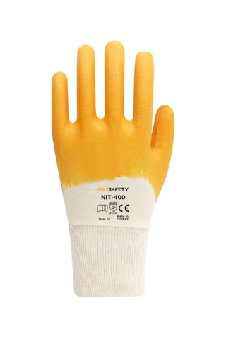 Nitril Kaplı Eldiven No: 9 - 10 Rm Nıt-400-10