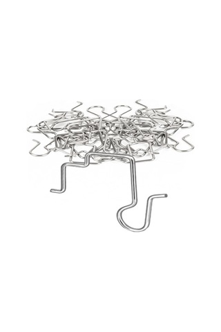 50pcs Noel Işığı Kancaları Açık Noel Işıkları İçin Paslanmaz Çelik Oluk Kancaları Çok Renkli