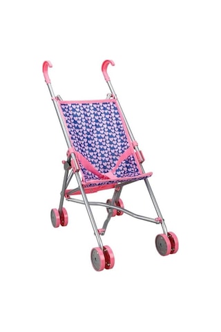 Sun-MLB-BBK Aksesuarlı Puset Baston – Katlanır Kalpli Tasarım Metal Gövde