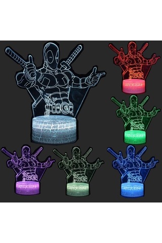 Goldenqian 3d Gece Lambası Dokunmatik Masa Masa Lambası Üç Desen 7 Renk Akrilik Düz Ve Abs Çatlak Tabanlı Ve Çocuklar Çocuklar Için Usb Kablolu Optik Illüzyon Işıkları 7pce9v Siyah