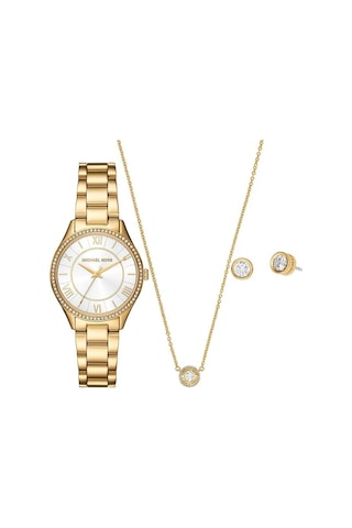 Michael Kors MK4849SET Kadın Kol Saati Kolye ve Küpe Seti