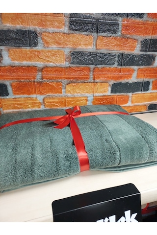 Özdilek Svv Border Büyük Boy Banyo Havlusu 89x173 - Fern Green Yeşil Yesil