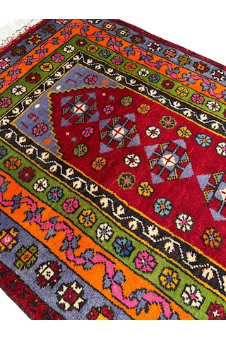El Dokuma 1971 Koleksiyonluk 100x135 Kök Boya Selendi Halısı