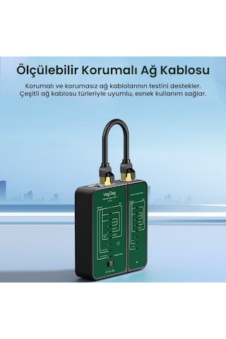 Veggieg Rj45 Rj11 Uyumlu Cat6 Cat7 Cat8 Poe Destekli Network Ethernet Test Cihazı