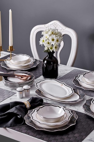 Neva N3246 Marble Plus Romantik 28 Parça 6 Kişilik Yemek Takımı