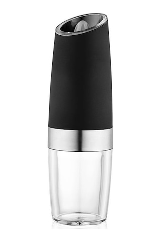 Symbee Yerçekimi Algılamalı Elektrikli Değirmen, Paslanmaz Çelik, Kolay Temizlenebilir, Pilsiz, Siyah Mat Tasarım Diğer