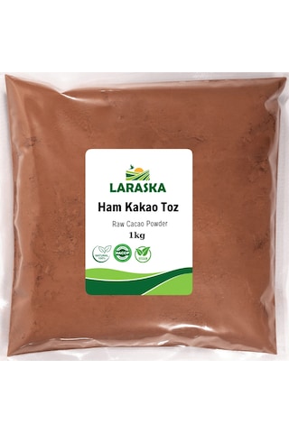 Natural Ham Kakao Toz 1kg - Raw Cacao Powder Aile Boyu Paket