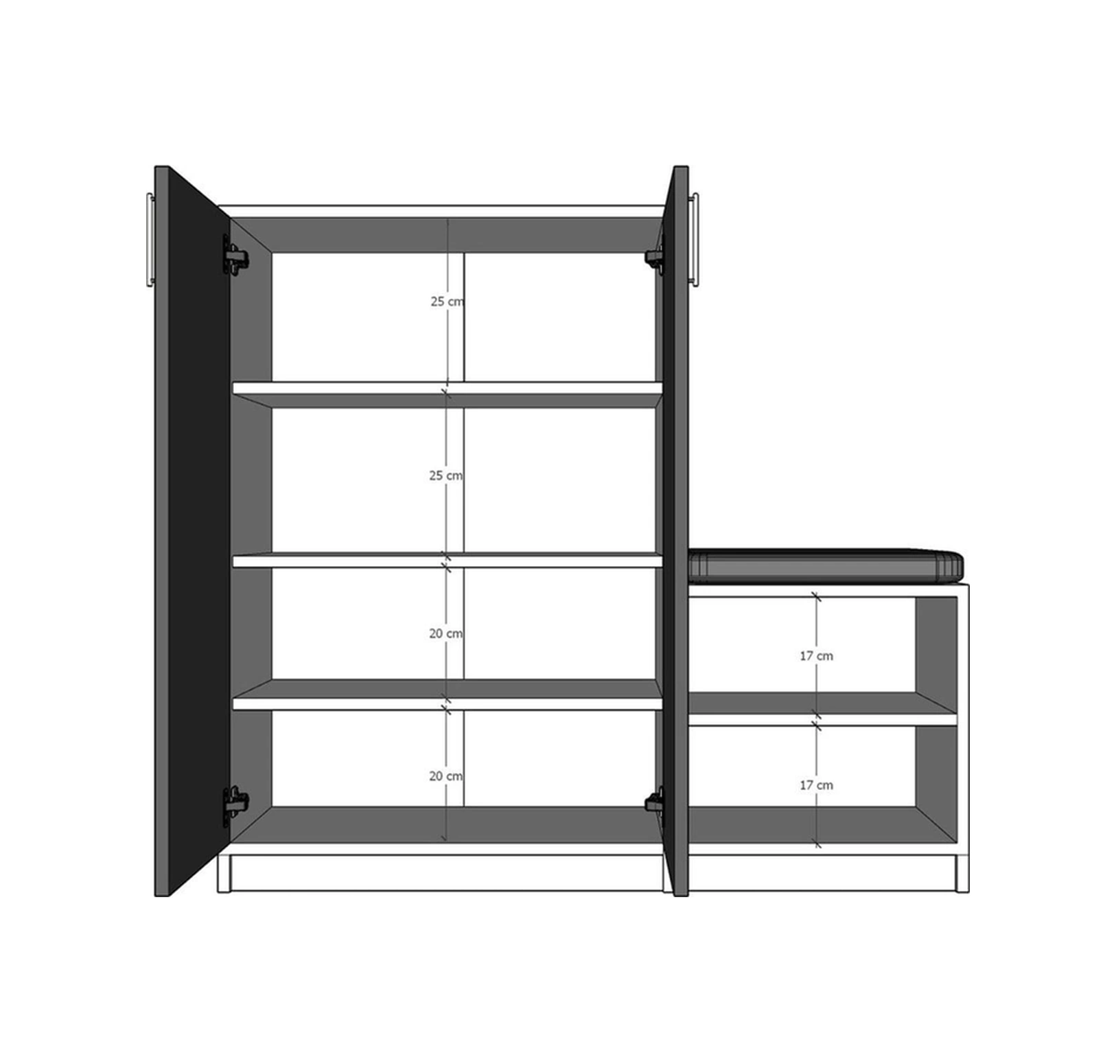 Asra Trend Akça Ağaç Ayakkabılık A-24 Çok Renkli