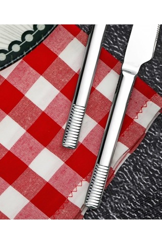 Cooker 2'lı Heybeli Paslanmaz Çelik Yemek Bıçağı Ckr2169 Çelik