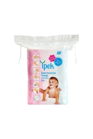 İpek Bebek Temizleme Pamuğu 60 Adet x 6 Paket