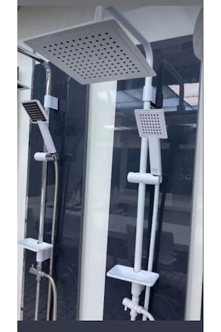 Armour Armatür Banyo Bataryası Seti Beyaz Beyaz