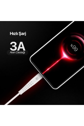 Mojue 3A/27W Hızlı Şarj Destekli Ekstra Dayanıklı 300 CM USB-C -Apple Uyumlu iPhone Lightning Şarj Kablosu