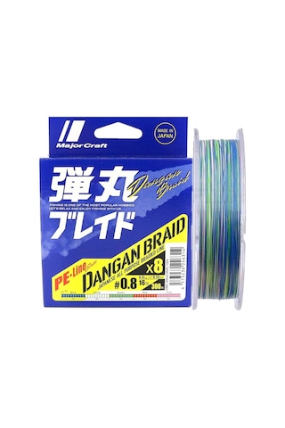 Major Craft Dangan Braid 8x İp Misina Pe 0.8 0.10mm 16lb/6.9kg 300mt Multi