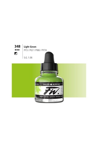 Daler Rowney Fw Ink Akrilik Mürekkep 29.5 Ml Light Green 348 Diğer