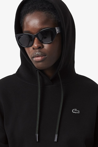 Lacoste Womens Relaxed Fit Sweatshirt Rahat Kesim Kapüşonlu Kadın Sweatshirt Siyah