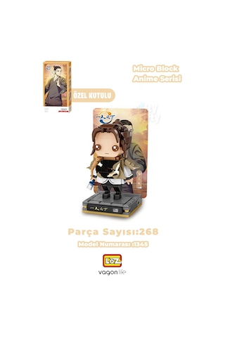 Loz Micro Anime Serisi 1345 Modeli 268 Parça Dekoratif Oyuncak Yapım Seti Yapı Blok Fflz-1345