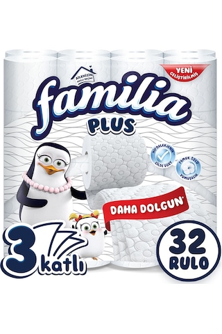 Familia 3 Katlı Plus Tuvalet Kağıdı 32'li