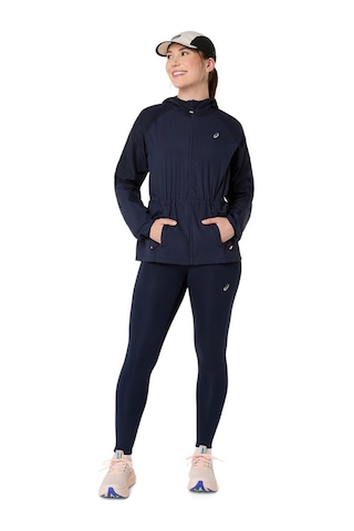 Asics Road Packable Kadın Lacivert Koşu Ceket 2012d076-400 Mavi