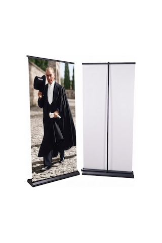 Atatürk Poster Baskılı Pro Roll Up Banner 85x200cm No:5 Diğer